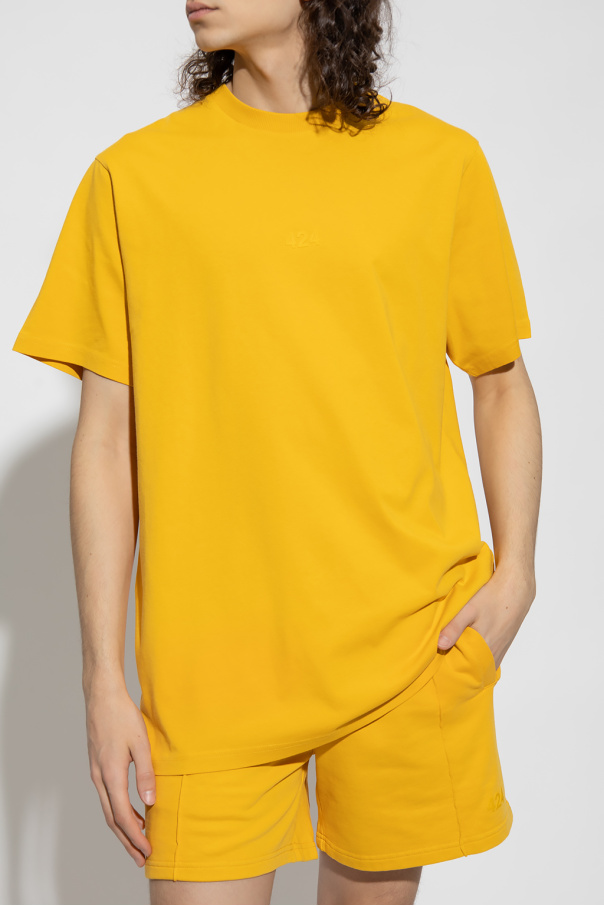 【送料&関税込】Golden  Striped Cotton T-shirt With Log 13658117-1034971796226817.jpg